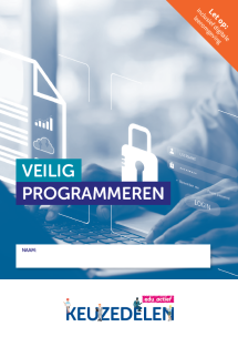 Keuzedeel Veilig programmeren | combipakket